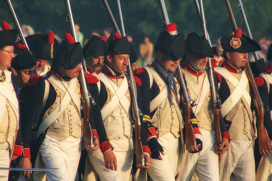 Belgium, Waterloo, Folklore, Napoleon, people, men, uniform HD wallpaper