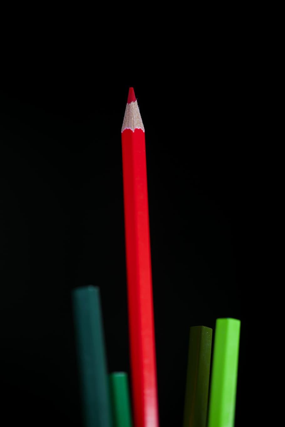 red, pen, color, paint, the draw, painter, school, student, HD wallpaper