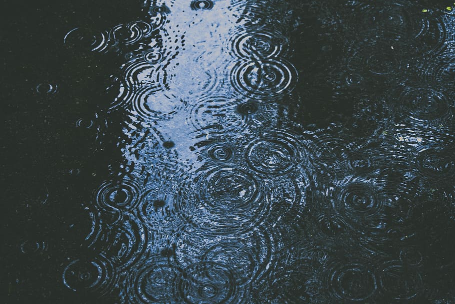 photo of body of water and droplets, body of water with water drops HD wallpaper
