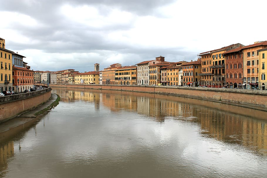 pisa, arno, river, architecture, building, italy, built structure HD wallpaper