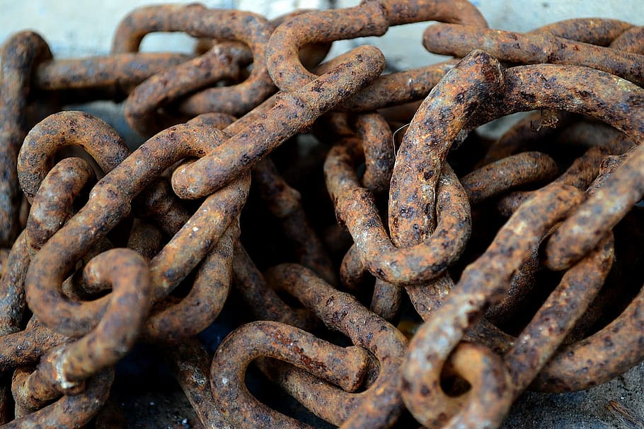 chain, rusty, old, dirty, krupnyj plan, iron, power, metal HD wallpaper