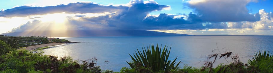 nature, panorama, panoramic, landscape, sky, water, cloud - sky HD wallpaper