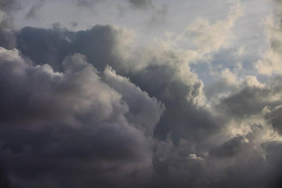cloudy sky during day time, natural, nature, blue, light, weather HD wallpaper