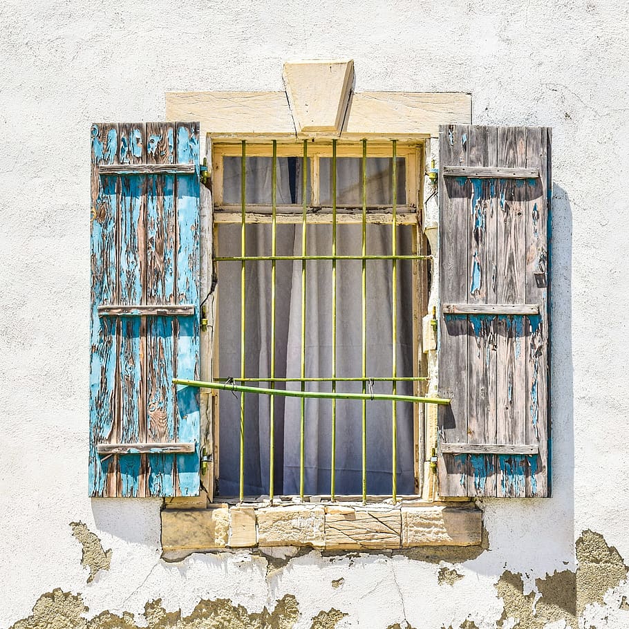 window, wooden, aged, weathered, wall, house, architecture HD wallpaper
