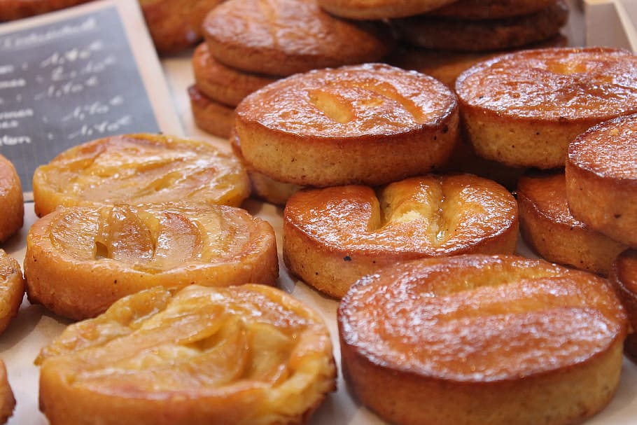 muffin lot, pastry, gluttony, cake, apple, pear, recipe, dessert HD wallpaper