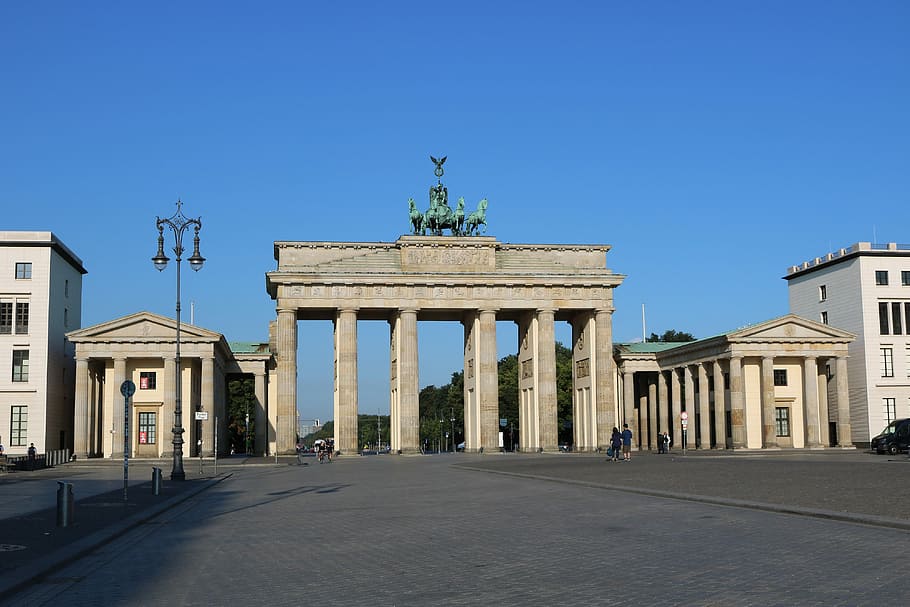 Berlin, Brandenburg Gate, Germany, quadriga, capital, historically, HD wallpaper