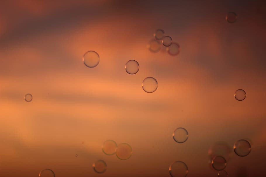 Water Drops in Time Lapse Photography, bubbles, dawn, dusk, sunrise HD wallpaper