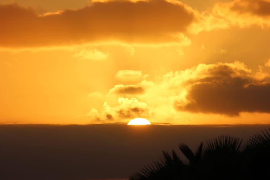 Sunset, Horizon, Cape Verde, sky, scenics, dramatic sky, nature HD wallpaper