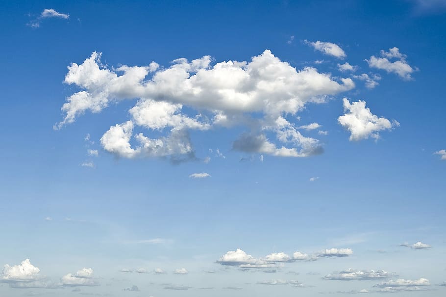 white clouds at daytime, sky, outdoors, scenic, tranquil, stratosphere HD wallpaper
