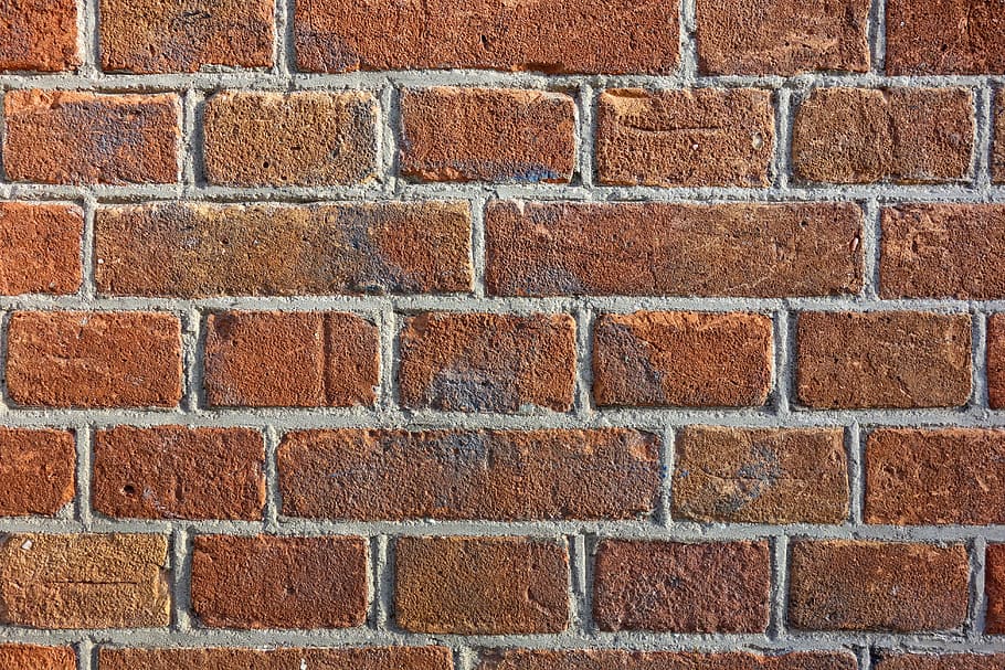brown brick wall, brickwork, masonry, seam, mortar, cement, brick texture, HD wallpaper