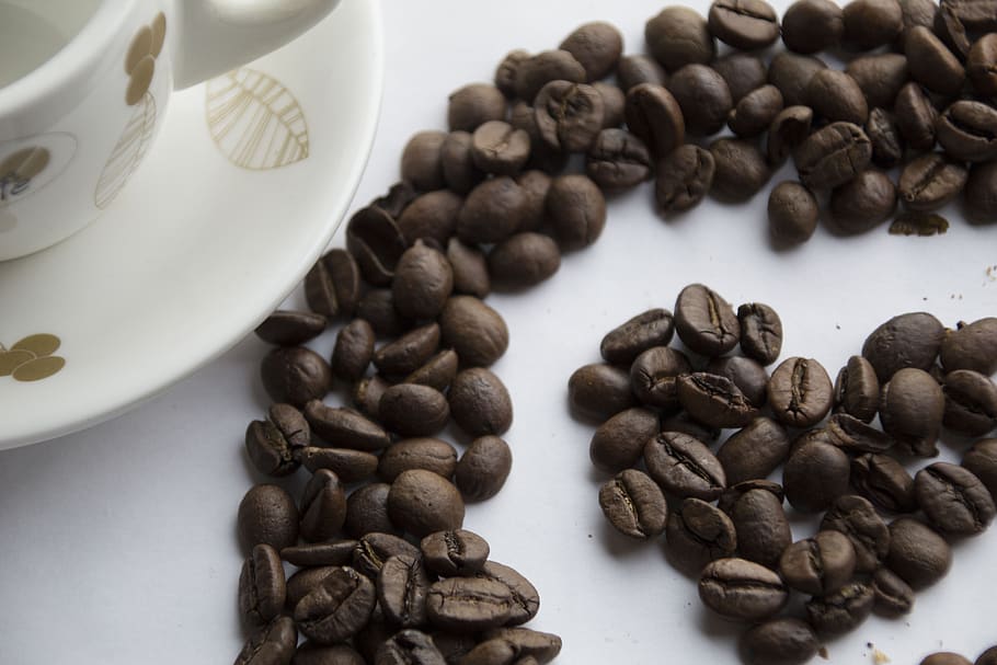 coffee, espresso, caffeine, drink, bean, coffee - drink, food and drink HD wallpaper