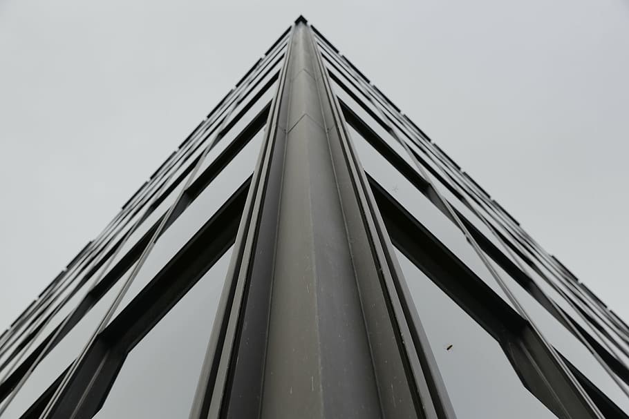 corner, building, glass windows, built structure, bridge - man made structure HD wallpaper