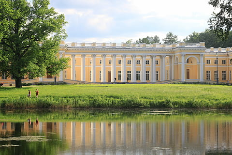 HD wallpaper: Ed Gordeev, autumn Park, Tsarskoye Selo, Catherine Palace