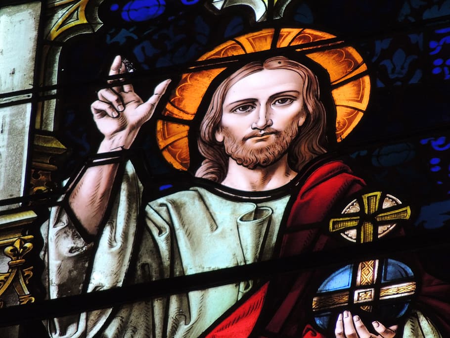Jesus Christ poster, facade, gothic, churches, architecture HD wallpaper