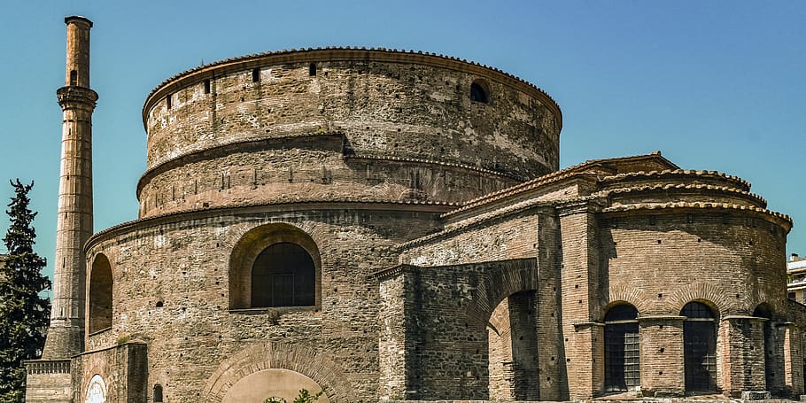 greece, thessaloniki, rotunda of galerius, mausoleum, church, HD wallpaper