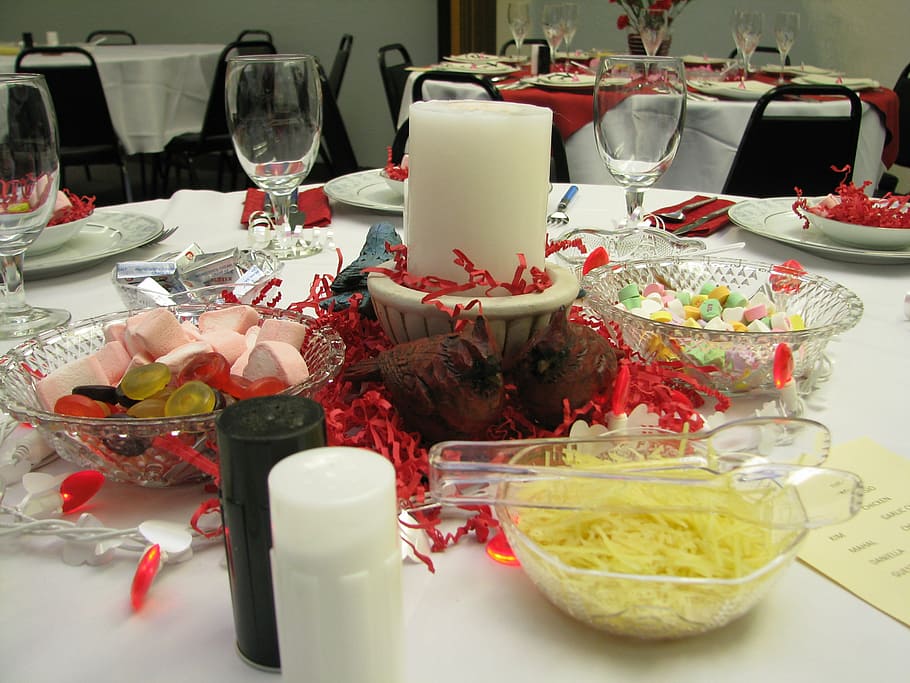 valentine, table, place setting, candle, dining room, restaurant HD wallpaper