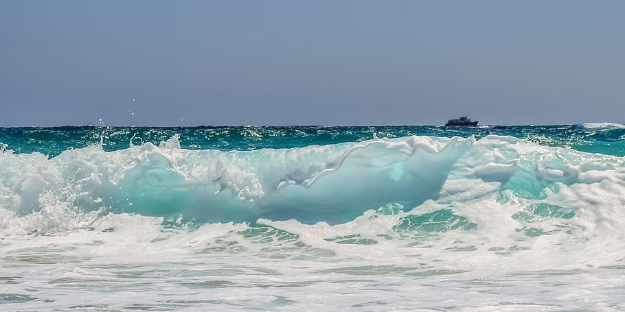 ocean waves during daytime, sea waves, splash, water, liquid HD wallpaper