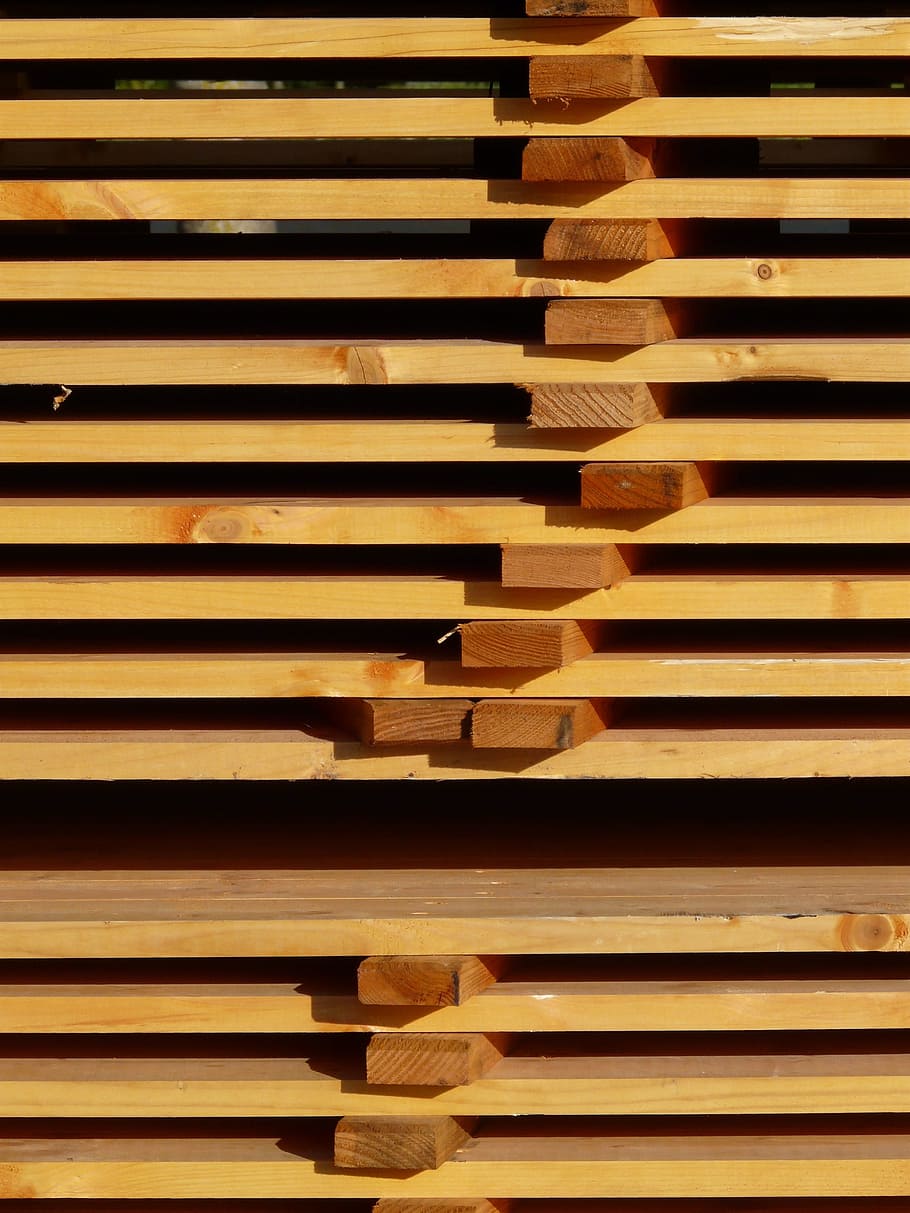 Boards, Planks, Wood, Storage, boards stack, brown, lumber, HD wallpaper