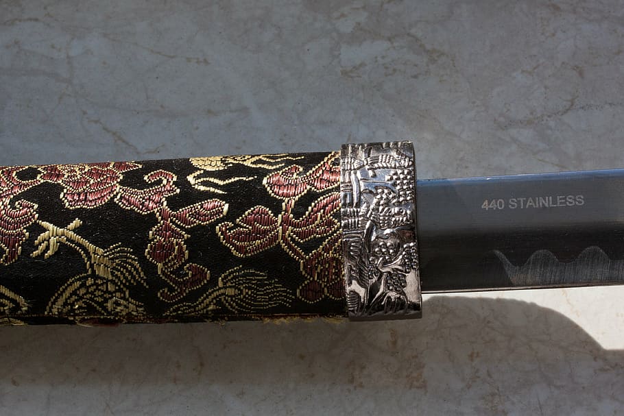 katana, real sword, called, japanese long sword, daitō, weapon