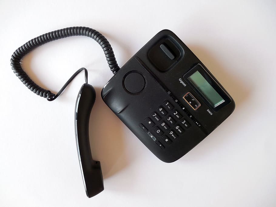 phone, telephone handset, call, communication, phone conversation, HD wallpaper