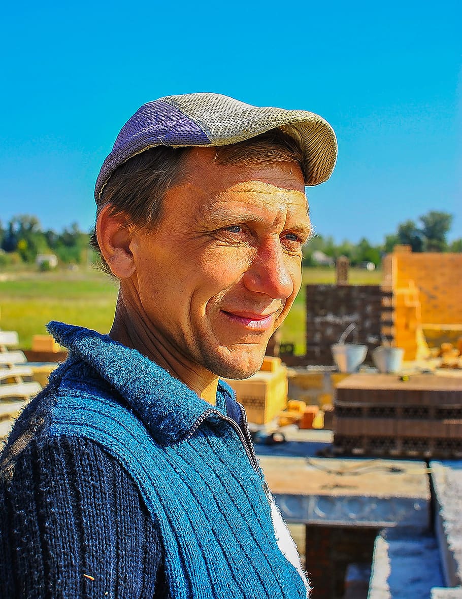 builder, worker, man, construction, portrait, senior adult HD wallpaper