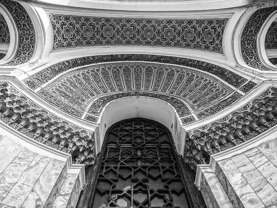 Architecture, Great Post, black and white, door, architectural, HD wallpaper