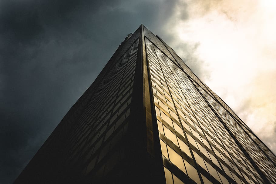 facade, building, architecture, reflection, sunlight, modern HD wallpaper