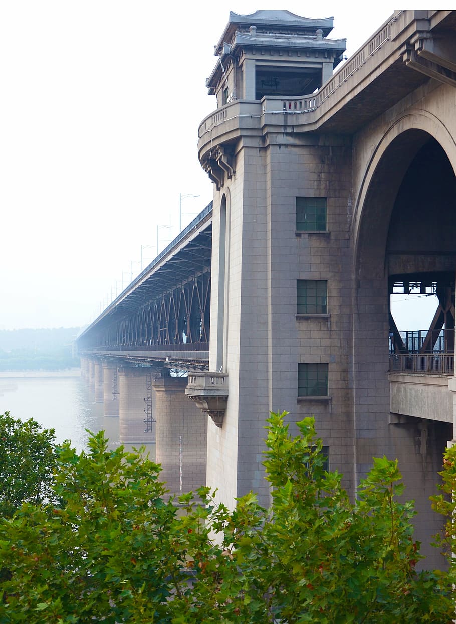 HD wallpaper: wuhan, bridge, building, built structure, architecture ...