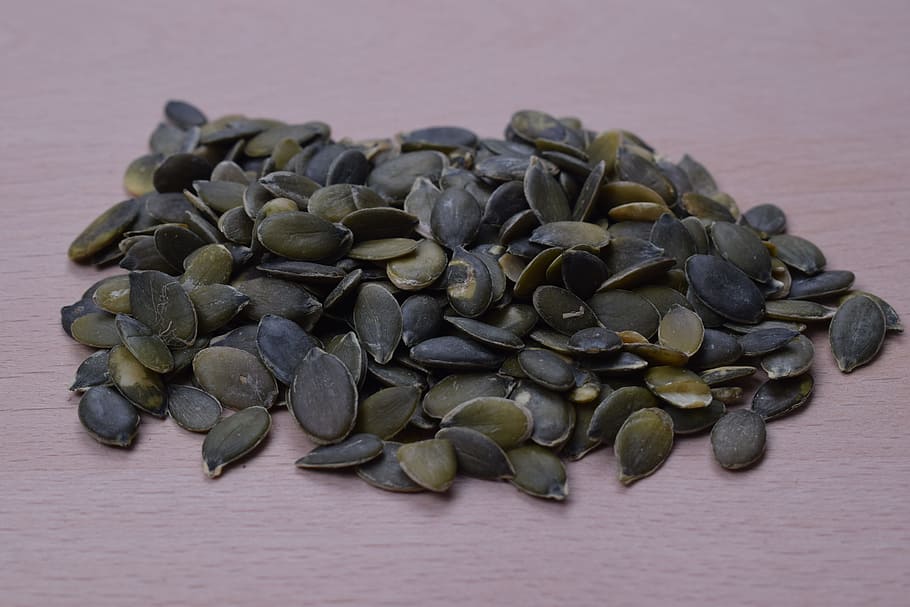 pumpkin seeds, vegetable, kernels, green, food for my health HD wallpaper