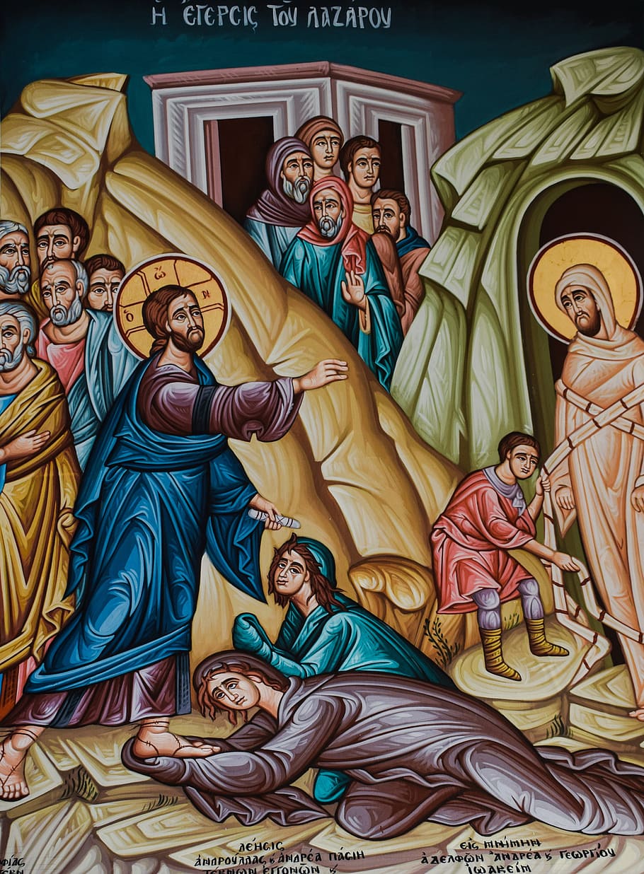 The Raising Of Lazarus, Iconography, painting, church, orthodox