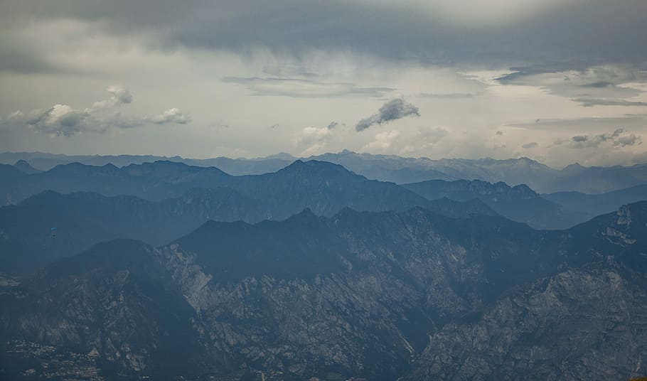 hills covered by trees, aerial view of mountain range, landscape HD wallpaper