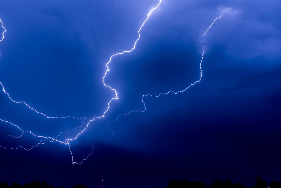HD wallpaper: Lightning storm sky, lightning bolt on blue sky, flash, cloud  - sky | Wallpaper Flare