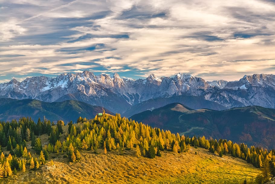landscape photo of mountain, alps, austria, mountains, rocks HD wallpaper