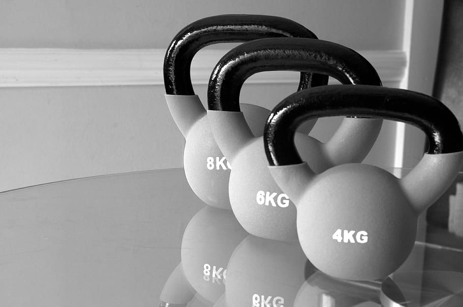 kettlebells, sport, workout, exercise, gym, fitness, leisure