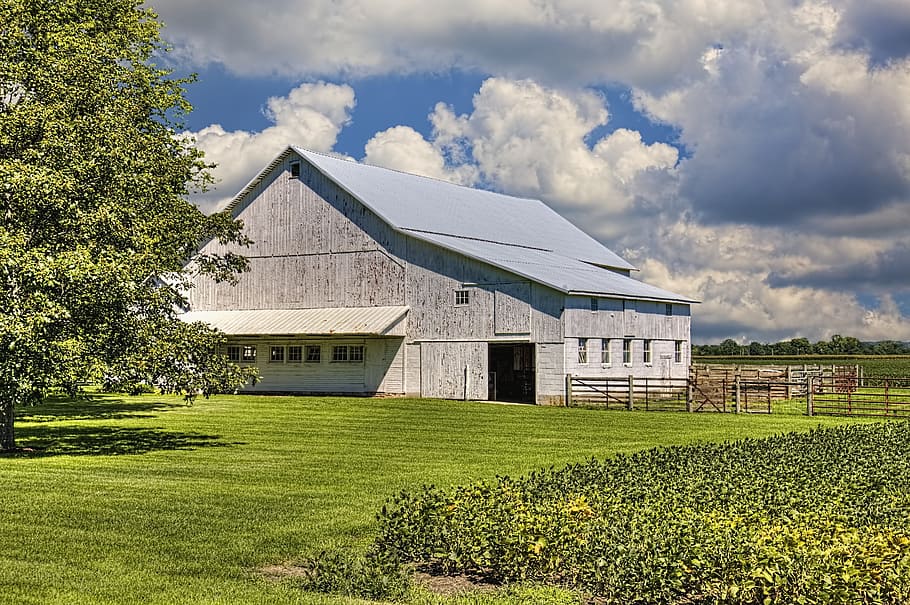 barn, rustic, barns, weathered, ohio, digital art, rural, scenic HD wallpaper