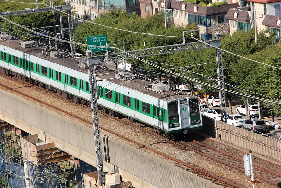 train, subway, republic of korea, south korea subway, transportation, HD wallpaper