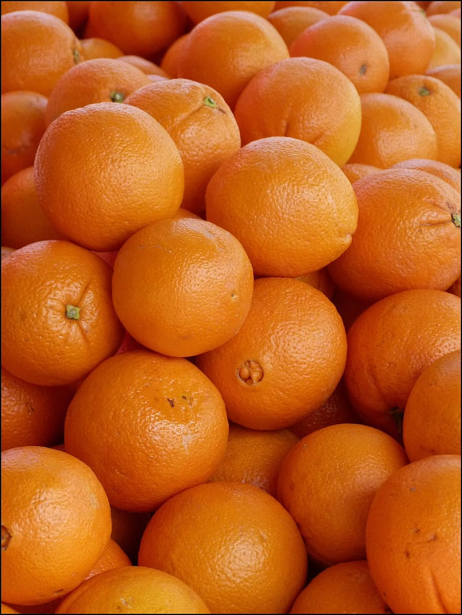 orange fruits, Orange, Fruit, Diet, Background, Vitamin, citrus, HD wallpaper