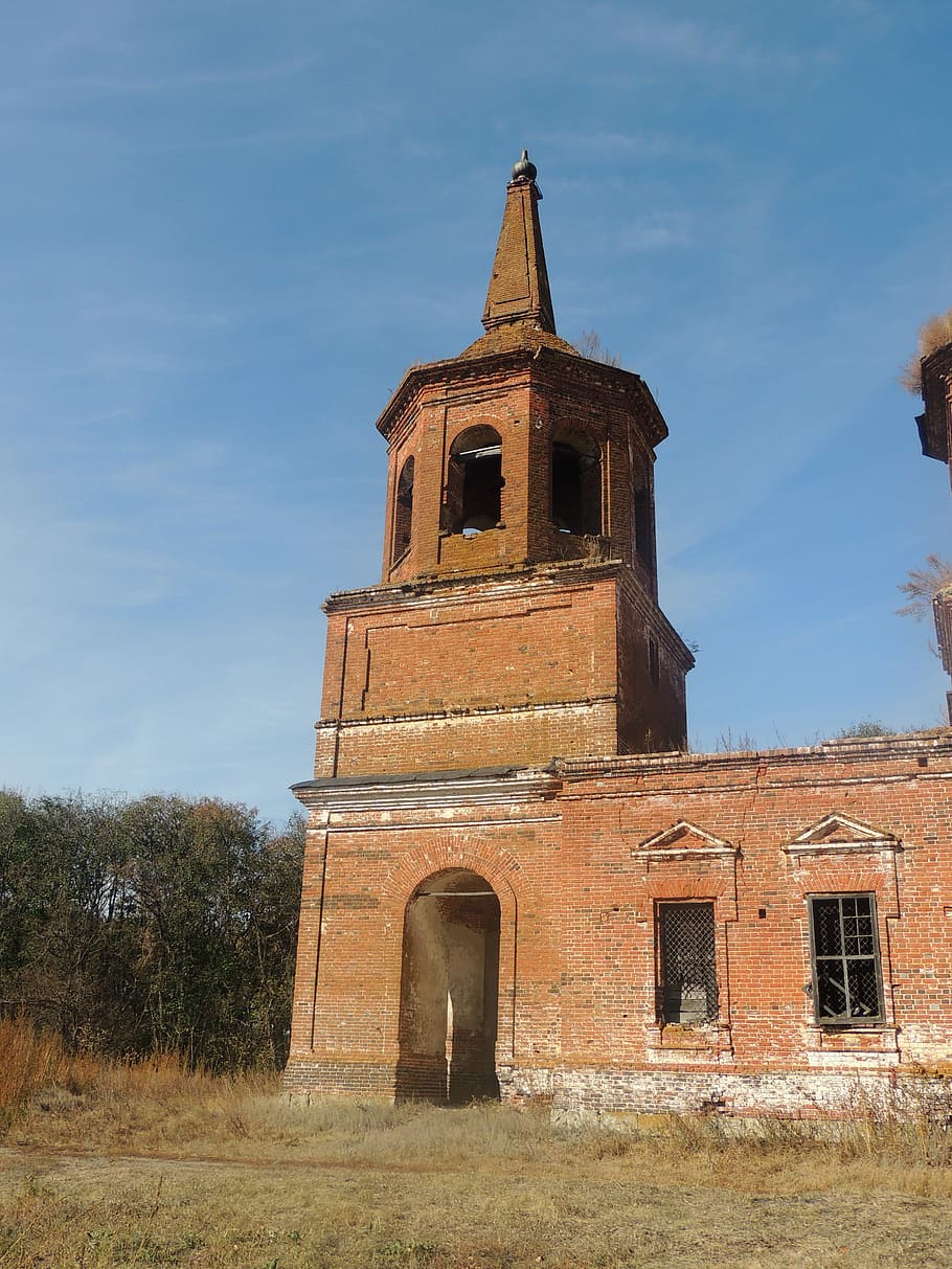 Building, Church, Architecture, Religion, country church, an abandoned, HD wallpaper