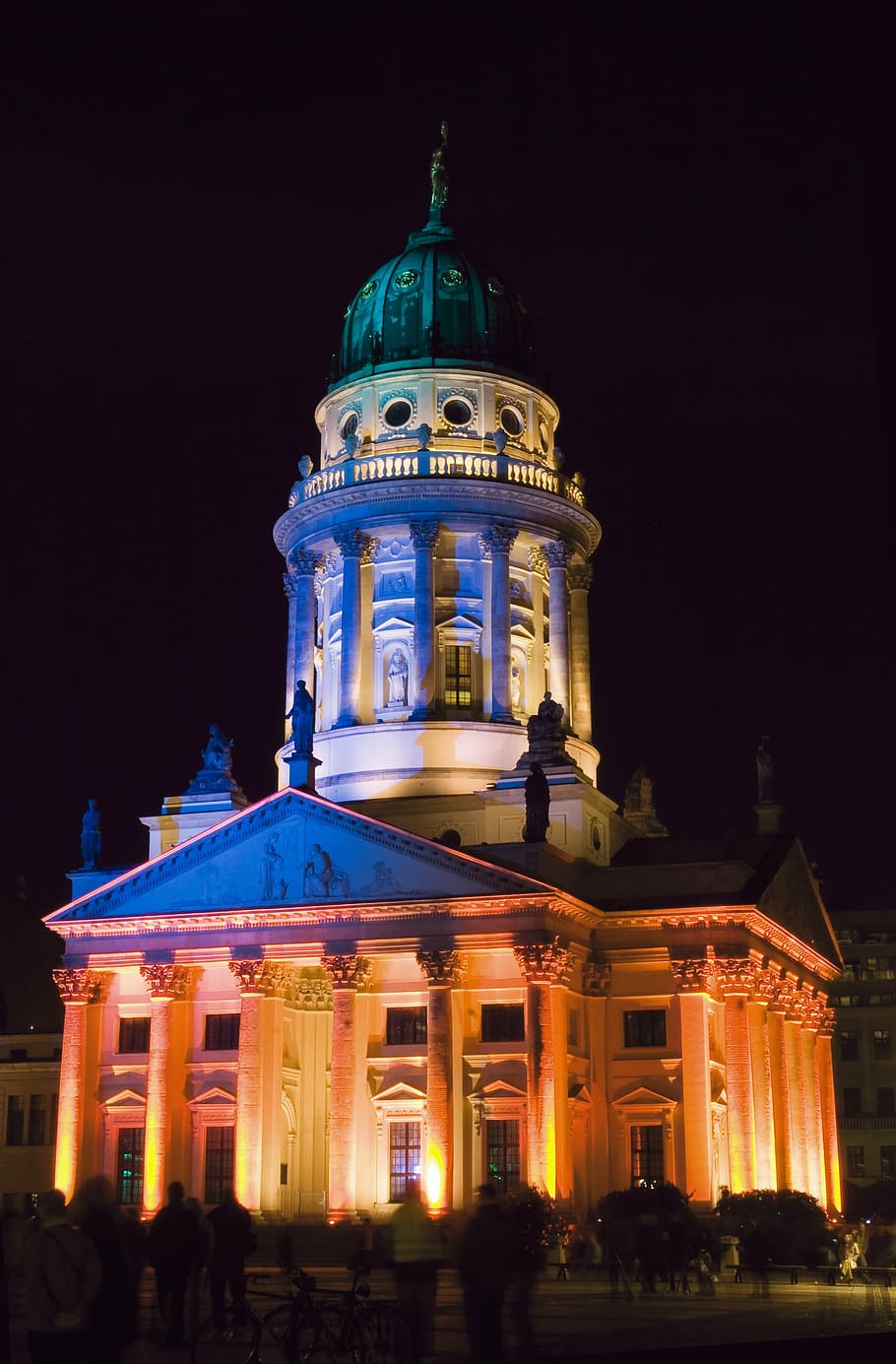 berlin, light installation, gendarmenmarkt, building exterior HD wallpaper