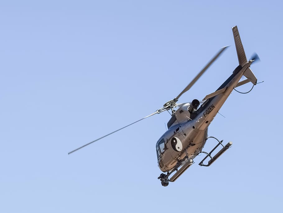 helicopter, dive, fly, flight, aircraft, aerial, aviation, mode of transportation HD wallpaper