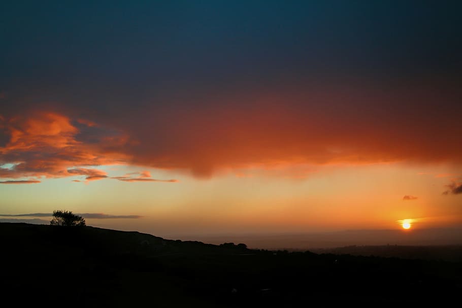 sunset, sunrise, sky, summer, nature, morning, landscape, outdoors HD wallpaper
