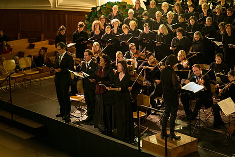 musicians performing on stage, Classical Music, Orchestra, Choir HD wallpaper