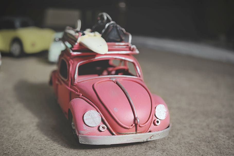 beetle, car, drive, fast, fun, happy, motion, pink, road, sport HD wallpaper