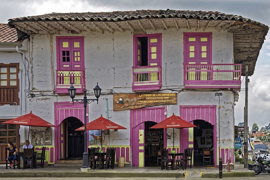 colombia, salento, building, architecture, colonial style, historically