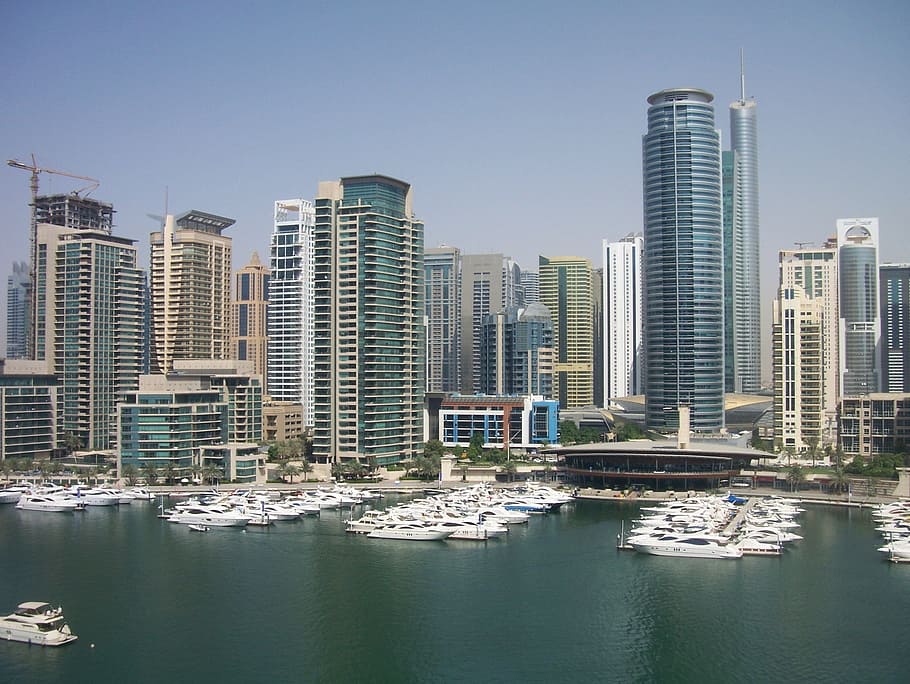 dubai, marina, view, architecture, emirates, arab, united, uae HD wallpaper