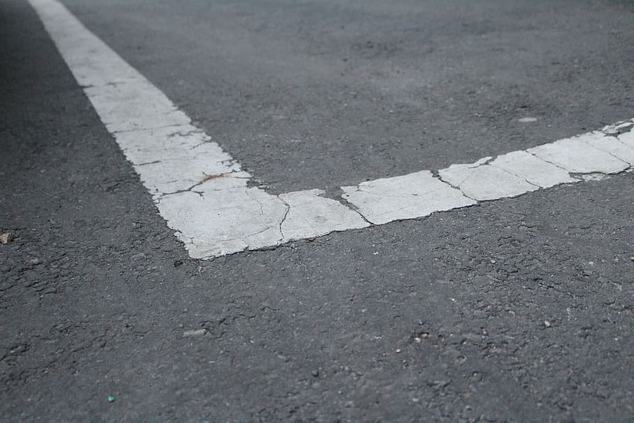asphalt, road, land, transportation, city, sign, street, road marking HD wallpaper