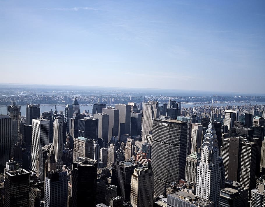 cityscape, manhattan, skyline, view, landmark, nyc, new york city HD wallpaper