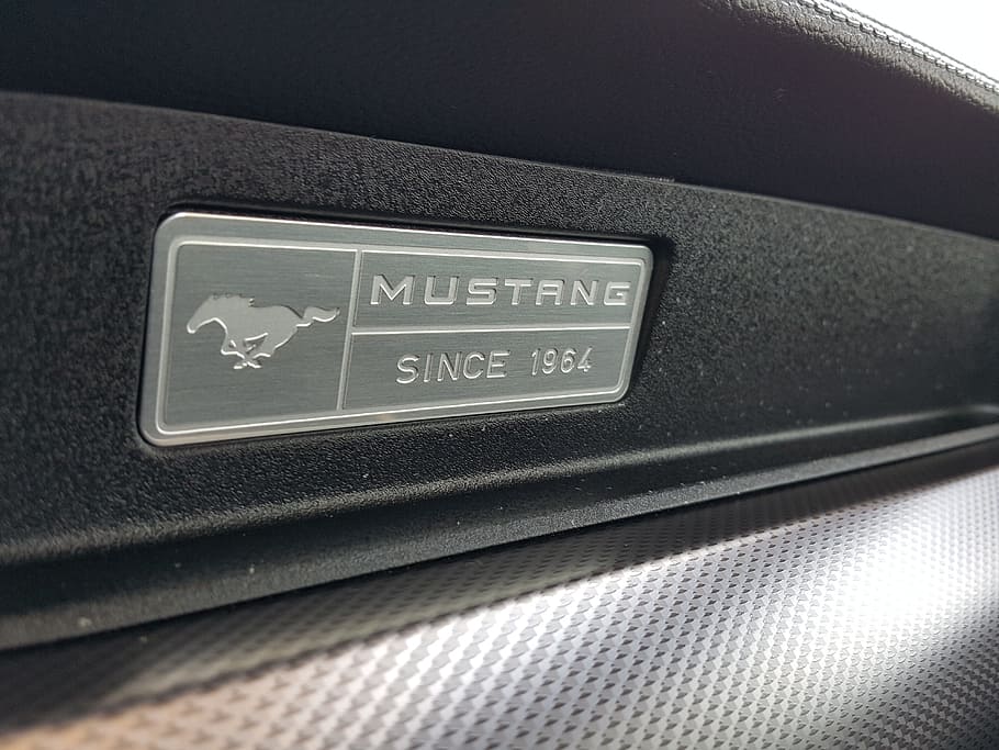Mustang, Car, Automobile, Design, vintage, black, style, emblem HD wallpaper