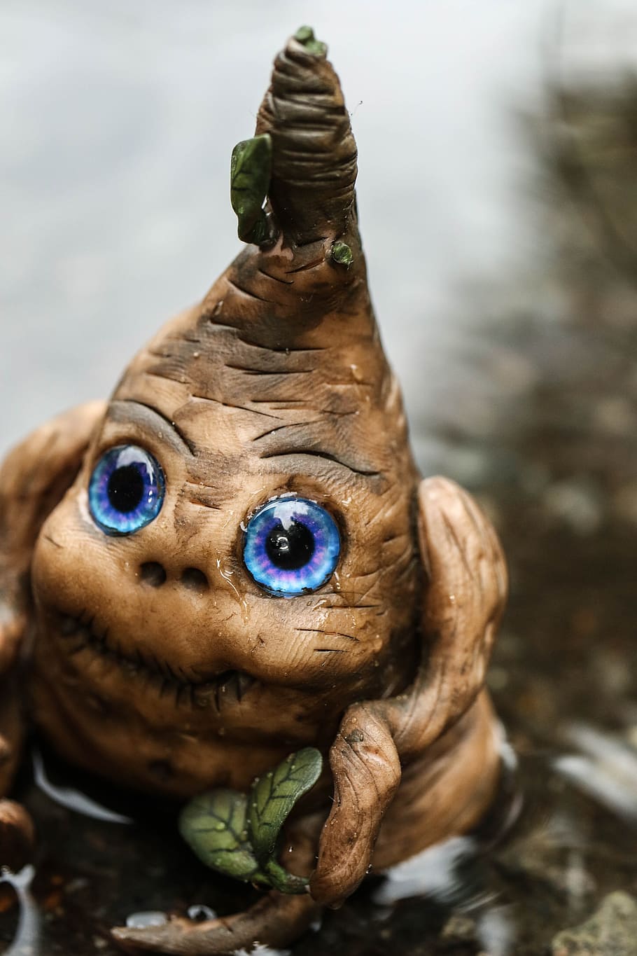 figure, toy, water, puddle, representation, no people, close-up HD wallpaper