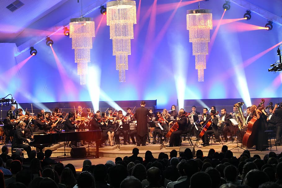 orchestra, symphonic, young, csene, exposure, show, music, stage - Performance Space HD wallpaper
